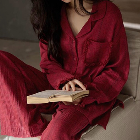 LANSHU岚束·南法假日流苏家居服 ｜ 100%棉纱，松软贵气，宅家也很美！免穿bra【3-7天发货】