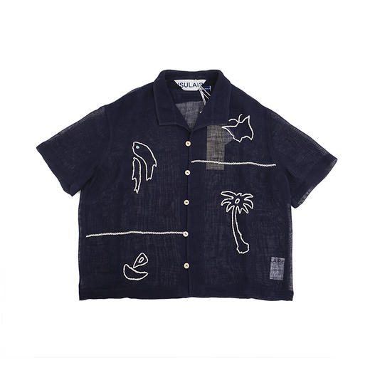 INSULAiRE 岛民 Hand-Embroidered Voyage Shirt手工刺绣航海衬衫 商品图0