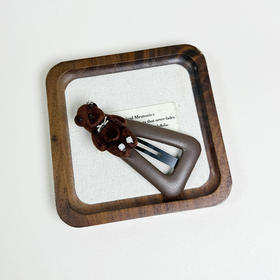 棕色立体躺倒熊发夹-纪念日百货门店同款169152510