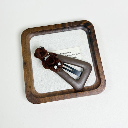 棕色立体躺倒熊发夹-纪念日百货门店同款169152510 商品图0