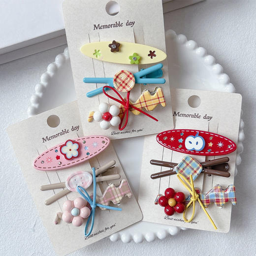 ZY乐天小花组合夹LTP组合夹-纪念日百货门店同款169246778 商品图0