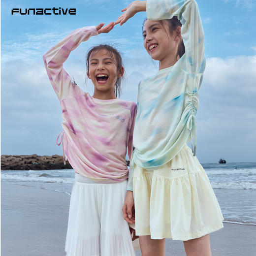 funactive女童网球短裤儿童运动速干裙裤防泼水短裤F1GK10261 商品图4