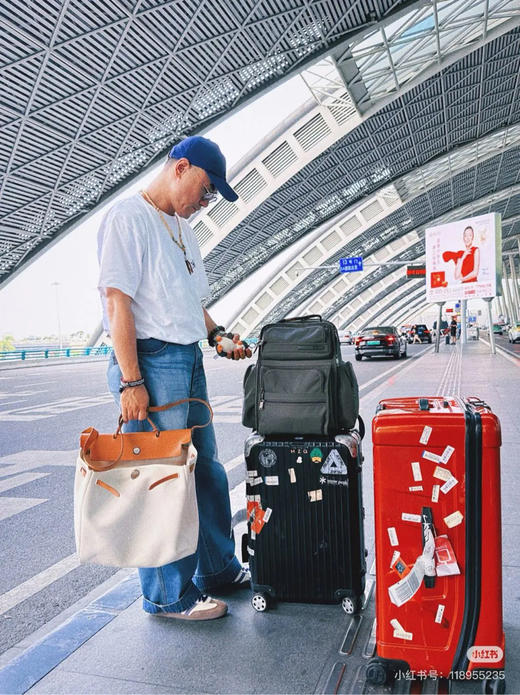 爱马仕 Herbag 39 帆布拼皮 米色 银扣 斜挎包 商品图1