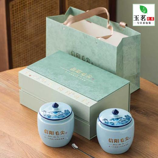 开园头采【绿.2瓷毛尖+茶勺】38元1套.整箱10套 商品图2