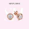 ShiningHouse[培育] 18k金钻石耳饰 圆钻形人工真钻人造钻石K金耳饰简约钻石耳饰泡泡钻石耳饰悦己送礼臻选【此商品不支持7天无理由退货退款】预计3日发货 商品缩略图0