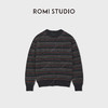 ROMI STUDIO“冬日松弛”100羊毛条纹针织挺括套头毛衣RWCWSU7412 商品缩略图0