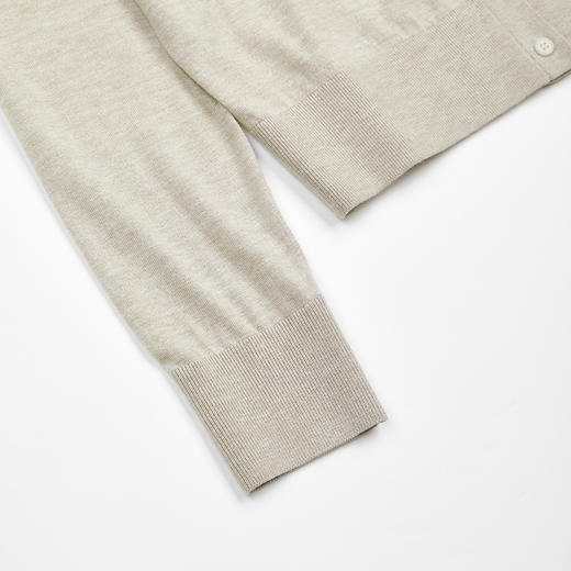 ROMI STUDIO“松弛慵懒”桑蚕丝绵羊毛混纺圆领套头开衫 RWCSST2376 商品图3