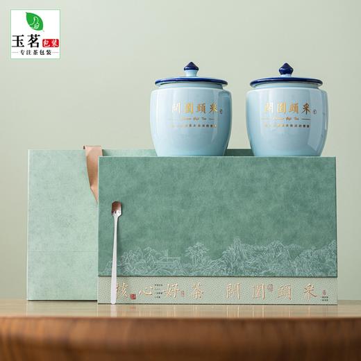 开园头采【绿.2瓷通版+茶勺】38元1套.整箱10套 商品图1