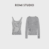 ROMI STUDIO“轻薄无物”16针缝合V领花边网面长袖/吊带RWCAS66139 商品缩略图5