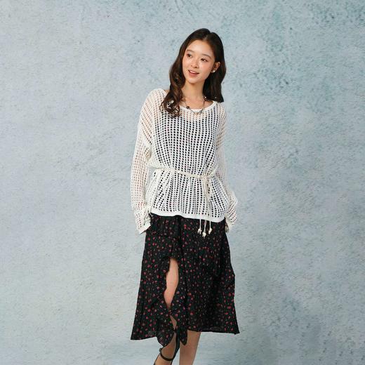 慵懒镂空罩衫碎花裙套装-纪念日百货门店同款169604213 商品图0