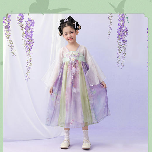 笛莎/Deesha 观山见联名2026年春季新款童装女童国风连衣裙 商品图0