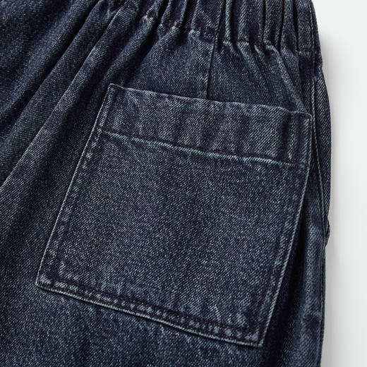 ROMI STUDIO“复古休闲”新疆棉水洗松紧腰直筒牛仔长裤RW24AX80729 商品图3