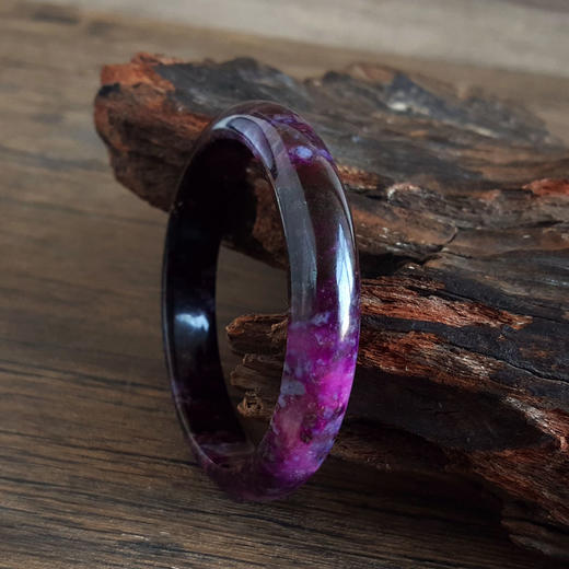 【天然正品】天然精品正桩紫罗兰色57.5号苏纪石手镯57.5号（皆取最大值）220126TJ18 商品图6