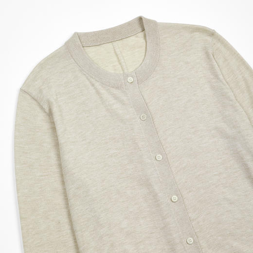 ROMI STUDIO“松弛慵懒”桑蚕丝绵羊毛混纺圆领套头开衫 RWCSST2376 商品图2