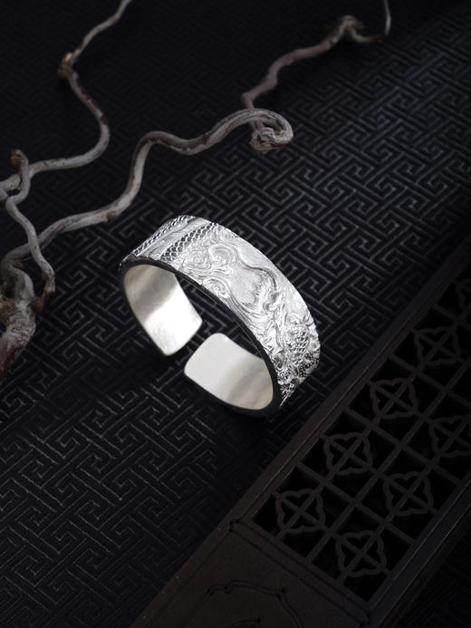 子佩集S999手工银【云龙献瑞】手镯【ZYG025】原创设计2602 商品图2