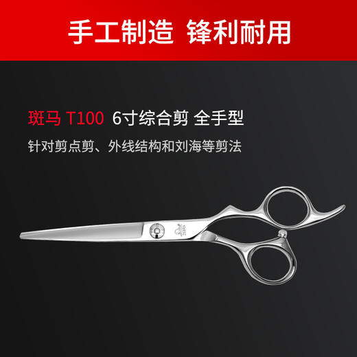 ZEBRA斑马剪刀T100  /剪刀/平剪/6寸 综合剪 商品图3