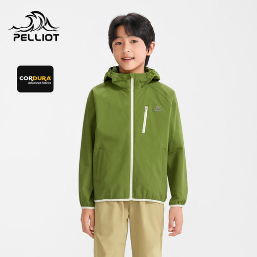 伯希和户外软壳衣男童新款CORDURA耐磨防风防泼水徒步冲锋衣女童 商品图0