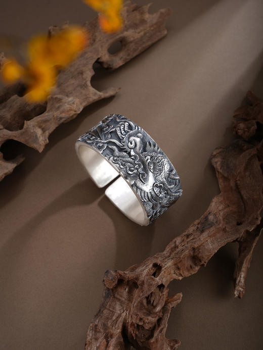 子佩集S999手工银【龙翔九霄】手镯【ZYG023】原创设计2602 商品图2