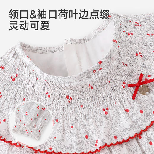 【商场同款】英氏连衣裙女童日常裙子春秋莱赛尔透气长袖裙子新款 商品图4