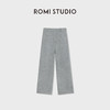 ROMI STUDIO经典绵羊毛混纺缩绒四面弹工艺直筒灰西裤RWBWXB1659 商品缩略图1