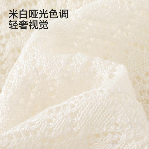 【高定系列】英氏婴儿贴面帽夏季新生儿蚕丝胎帽新款花边透气帽子 商品图3