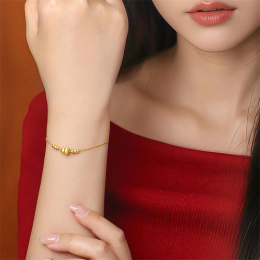 足金福禄葫芦转运珠 一物多戴手链项链多元搭配MEMORA诗普琳HP936501 商品图2