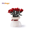 MCHUGS玫瑰花手捧花植物玩偶娃娃毛绒玩具生日礼物情侣礼物 浪漫玫瑰手捧花 30CM 商品缩略图2