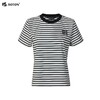 波顿夏季女士短袖经典黑白色条纹t恤美式休闲上衣LT327225 商品缩略图4