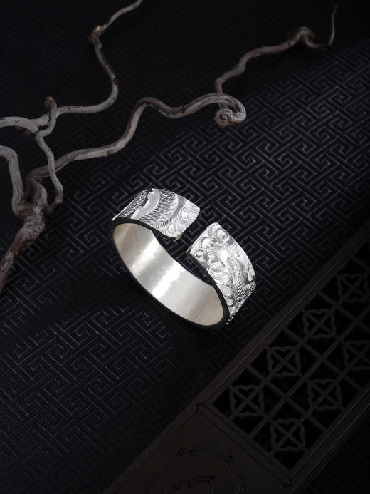 子佩集S999手工银【云龙献瑞】手镯【ZYG025】原创设计2602 商品图4