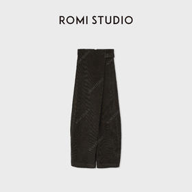 ROMI STUDIO高支高密定染灯芯绒高腰阔版阔腿裤RWDSXY1515