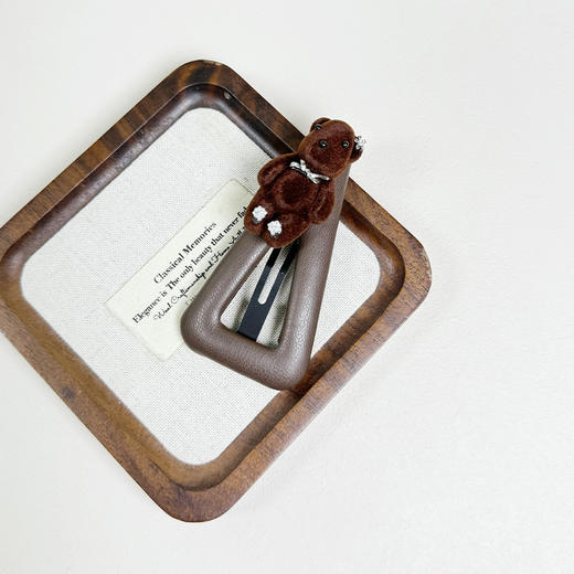 棕色立体躺倒熊发夹-纪念日百货门店同款169152510 商品图3