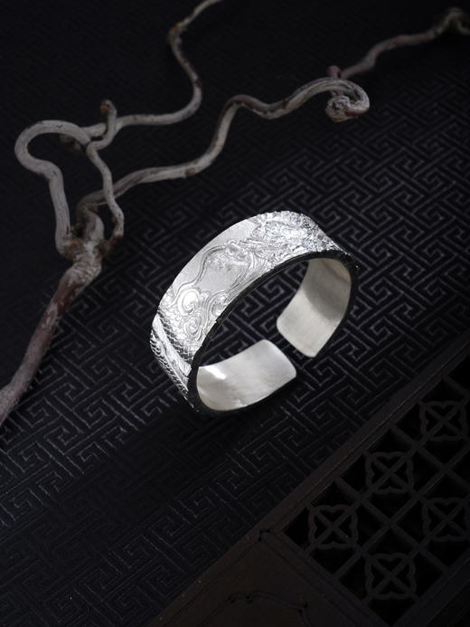 子佩集S999手工银【云龙献瑞】手镯【ZYG025】原创设计2602 商品图5