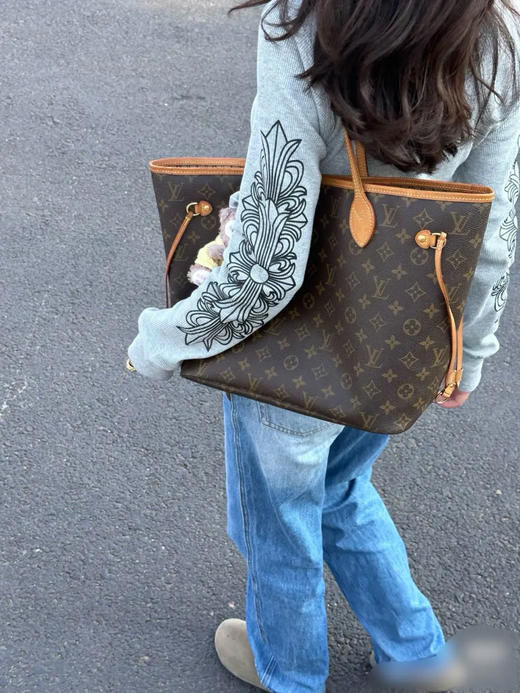 LV nf 中号 老花 米色内衬 单肩包 商品图2