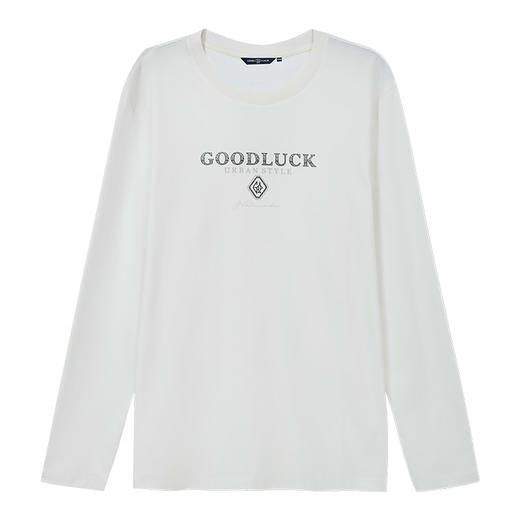 德鲨鲨鱼男装长袖T恤2026春季新款休闲圆领上衣男士打底衫 商品图1