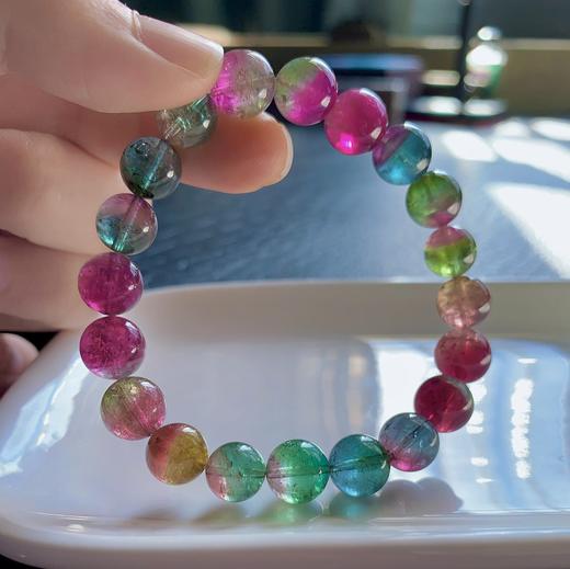 10mm单圈西瓜碧玺手串 商品图0