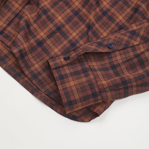 ROMI STUDIO“轻盈无物”汉麻莱赛尔呼吸感长袖格子衬衫 RWDSS61768 商品图4