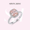 ShiningHouse[培育] 粉钻系列 18k金钻石戒指 长方形1.6克拉钻人工真钻人造钻石K金戒指时尚钻石戒指卓越匠心奢耀臻献【此商品不支持7天无理由退货退款】预计3日发货 商品缩略图3