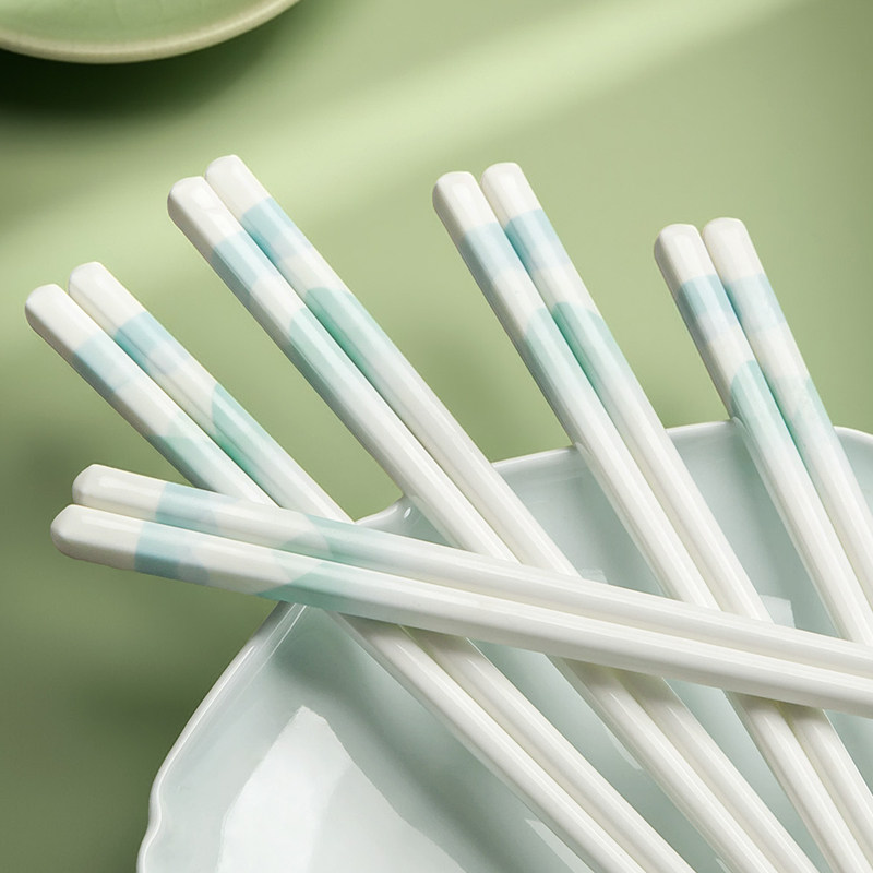 【陶瓷材质】汉茗 漫川筷子10双装+1个米饭铲 高温印花