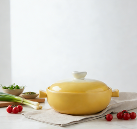 【防滑锅底】汉茗 蛋黄煲砂锅菜煲 3.5L/个 适用多种明火炉具