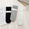 【59元3双】女士时尚爱心菱格堆堆袜春夏时尚袜子白女袜【2612516】 商品缩略图3