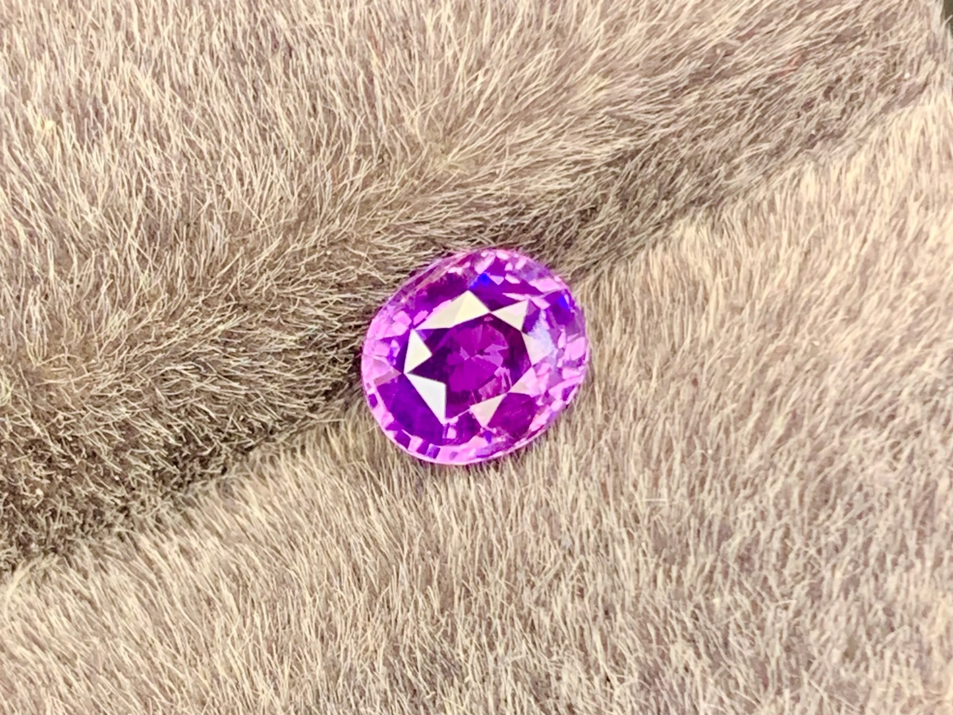 1.01ct紫蓝宝裸石