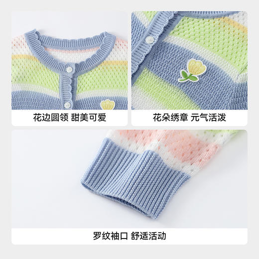 【实体店同款】女童圆领针织衫春季新款安奈儿童装XG614039 商品图4