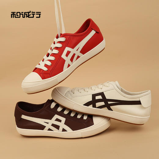 和诚行2026春季新款真皮圆头拼色百搭运动复古德训鞋女式休闲鞋2110005 商品图0