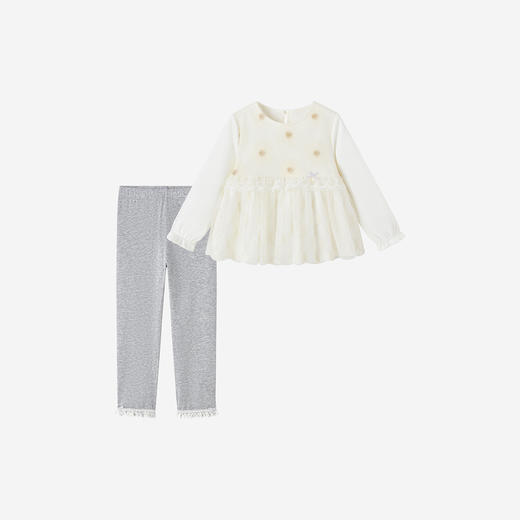 【商场同款】英氏儿童分体套装女宝宝可爱高级套装韩系时髦春秋装 商品图4