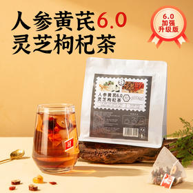 【粉丝专属❗️人参黄芪灵芝枸杞茶】甄选品质原料制作，特别添加黄芪/灵芝/桑叶/山药，原料清晰可见美味健康无负担，桑葚黑枸杞红枣桂圆桑叶山药养生花草茶L