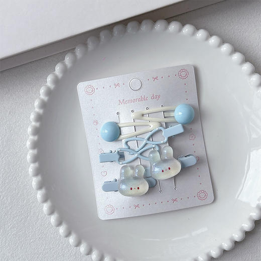 细闪兔兔迷你组合夹-纪念日百货门店同款169248271 商品图2