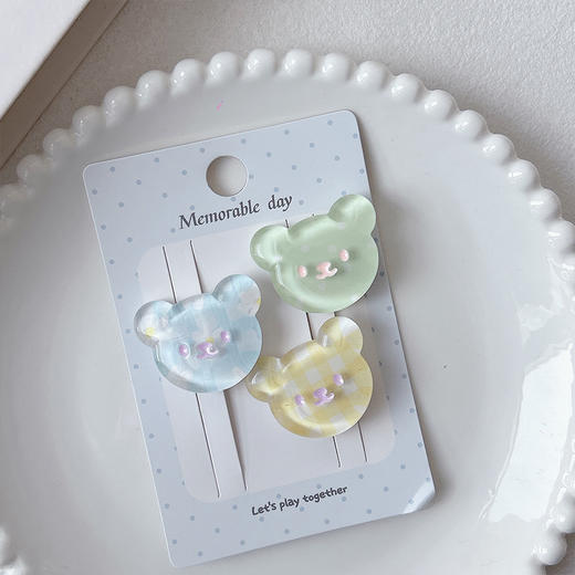 三彩小熊组合发夹（3个）-纪念日百货门店同款169096677 商品图2