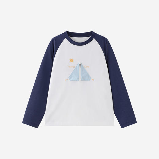 【7A抗菌+吸湿速干】英氏儿童衣服男童春夏防晒长袖T恤上衣休闲百搭 商品图4