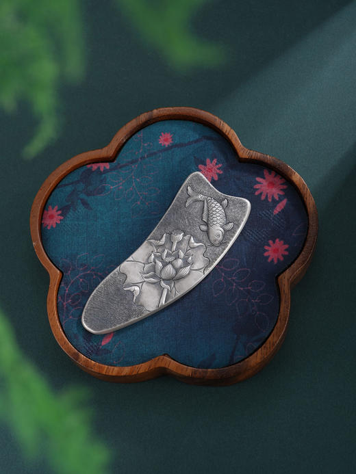 子佩集S999手工银【莲华鱼跃】摆件【ZYG022】原创设计2602 商品图8