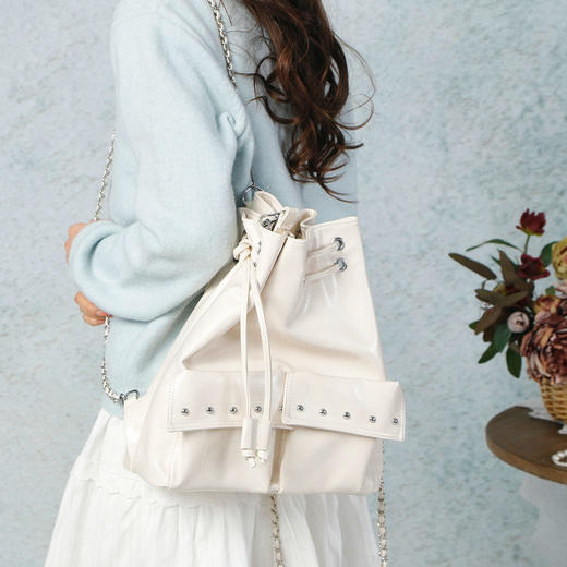 机车斜跨双肩两背水桶包-纪念日百货门店同款169695071 商品图0